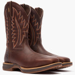 Men's Rebel by Durango X-Pand Western Boots Chocolate STEEL TOE(DDB0520) Slip Oil Resistant