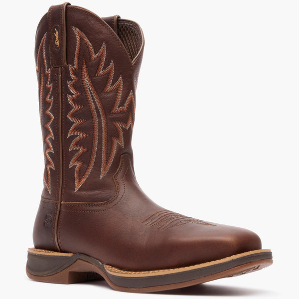 Men's Rebel by Durango X-Pand Western Boots Chocolate STEEL TOE(DDB0520) Slip Oil Resistant